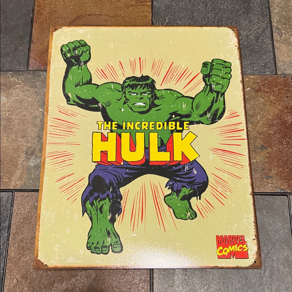 Marvel Hulk Wall Art - Green and Yellow